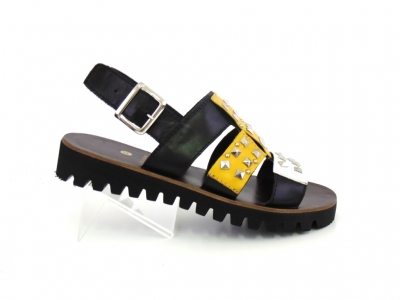Sandale femei Lui.Gi, cod 2S656, seria IRENE, negru, piele naturala